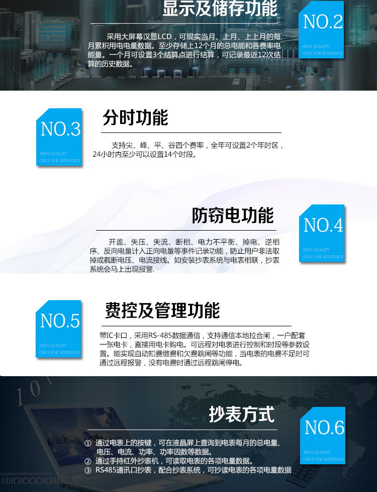 華立DDZY285C單相電能表適用場所
　　主要適用于執行分時或階梯計費，需要通過485進行遠程抄表、遠程費控的居民用戶，或通過CPU卡介質實現本地費控的居民用戶。